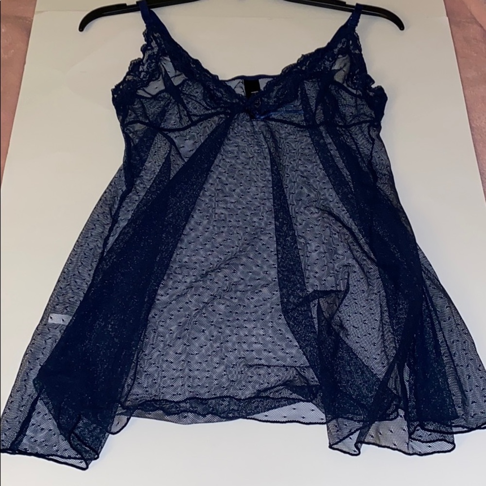 Heidi Klum blue lingerie
